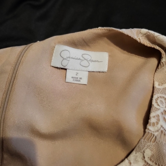 Jessica Simpson Black Cream women's lace dress size 2 - Picture 4 of 4